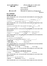 Đề thi tuyển sinh vào lớp 10 THPT năm học 2023-2024 môn Tiếng Anh