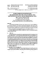 Đánh giá điểm tài nguyên du lịch theo định hướng khai thác du lịch đường sông trên sông Hàn, Cổ Cò và Cẩm Lệ ở TP Đà Nẵng