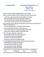 Đề thi thử tốt nghiệp THPT 2025 môn Lịch sử lần 2 Sở GD&ĐT Hà Tĩnh