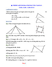 Bài Tập Hình Học 7 Trường Hợp Bằng Nhau Thứ Nhất Của Tam Giác Có Lời Giải