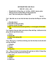 Đề thi kết thúc học phần - Đề số 3 & 4 | Môn Luật kinh tế - Đại học Cần Thơ