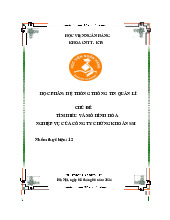 Báo cáo: Nghiên cứu Công ty Chứng khoán SSI môn Hệ thống thông tin quản lý | Học viện Ngân hàng