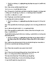 Câu hỏi tự luận ôn tập môn triết học Mac - Lenin