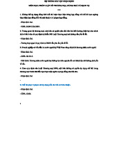 Bài Tập Nhận Định Pháp Luật TM LTM - Có Đáp Án Phân Tích Chi Tiết