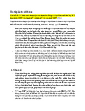 Top 30 câu hỏi quan trọng về chính trị và kinh tế môn Lịch sử Đảng | Trường đại học Mở Hà Nội