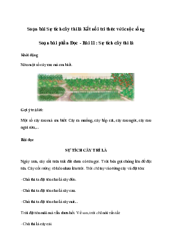 Soạn bài Sự tích cây thì là (trang 46) | Tiếng việt 2 sách Kết nối tri thức