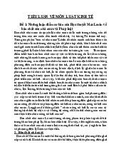 Tiểu luận về môn Luật kinh tế 1 | Trường đại học kinh doanh và công nghệ Hà Nội