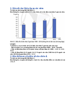Giải SGK Địa lí 7 bài 6: Đặc điểm dân cư, xã hội châu Á - Cánh diều
