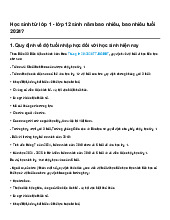 Học sinh từ lớp 1 - lớp 12 sinh năm bao nhiêu, bao nhiêu tuổi 2024?