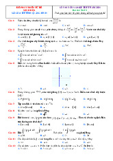 Đề thi thử tốt nghiệp môn Toán 2025 Sở GD Quảng Bình giải chi tiết