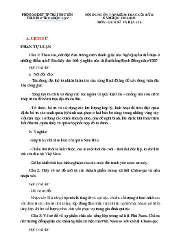 Đề cương ôn tập học kì 2 Lịch sử Địa lý lớp 6 năm 2024