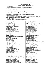 Đề cương ôn tập môn Tiếng Anh 10 Học Kỳ II