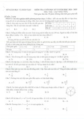 Đề cuối học kỳ 2 Toán 9 năm 2024 – 2025 sở GD&ĐT Bình Dương