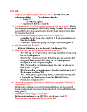 Tổng Hợp Tự Luận Dược Lý 2 | Đại học Nguyễn Tất Thành