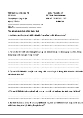 Đề kiểm tra giữa kỳ II | Tư Tưởng Hồ Chí Minh | Đại học Kinh tế - Đại học Đà Nẵng