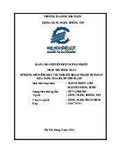 Báo cáo Chuyên đề Môn Nhập Môn Học Máy Dự Đoán Bệnh Tim Mạch | Đại học Điện lực