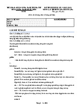 ĐỀ THI CUỐI HỌC KỲ: I (2022-2023) |  LẬP TRÌNH HƯỚNG ĐỐI TƯỢNG