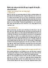 Bệnh mù màu máu khó đông ở người di truyền như thế nào?