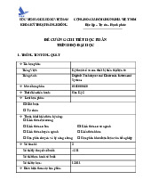 Đề Cương Chi Tiết Học Phần | Học viện Hàng Không Việt Nam