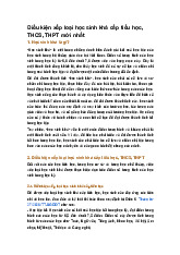 Điều kiện xếp loại học sinh khá cấp tiểu học, THCS, THPT mới nhất