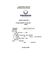 An toàn vệ sinh thực phẩm | Bài tiểu luận cuối kì học phần Kỹ năng giao tiếp và làm việc nhóm | Trường Đại học Phenikaa