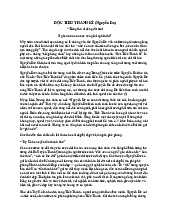 Độc Tiểu Thanh Kí - Phân Tích Tác Phẩm Nguyễn Du