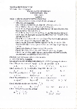 Ôn tập cuối học kỳ 1 Toán 8 năm 2023 – 2024 trường THCS Ngọc Lâm – Hà Nội