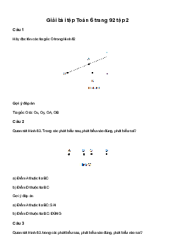 Giải Toán 6 Bài 4: Tia Cánh diều | Cánh diều