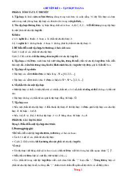 Chuyên đề tập hợp Toán 6 (có lời giải chi tiết)