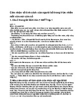 Cảm nhận về tính cách của người bố trong Vừa nhắm mắt vừa mở cửa sổ - Ngữ văn 7