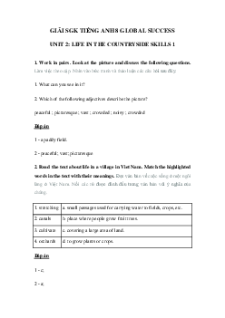 Tiếng Anh 8 unit 2 Skills 1 trang 24 Global success