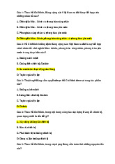 Đề cương môn Tư tưởng Hồ Chí Minh - Trường Đại học lao động -  xã hội.