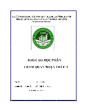 Báo cáo Môn Tham quan nhận thức | Đại học Tài nguyên và Môi trường Hà Nội