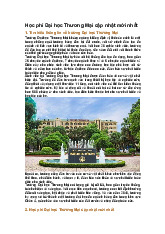 Học phí Đại học Thương Mại cập nhật mới nhất