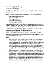 Bài tập chủ nghĩa xã hội khoa học - Lịch sử xã hội loài người đã và đang trải qua những hình thái kinh tế xã hội nào? Hãy kể tên