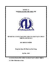 Bài thuyết trình Cơ sở lý luận về công tác đào tạo và phát triển tại sông đà 1 - môn  Quản Trị Nhân Lực Đại Cương