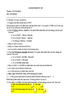 Bài tập ôn tập chương 6 môn Cơ sở dữ liệu | Đại học Sư phạm Kỹ thuật Thành phố Hồ Chí Minh