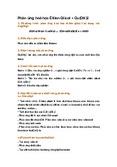 Phản ứng hoá học Etilen Glicol + Cu(OH)2