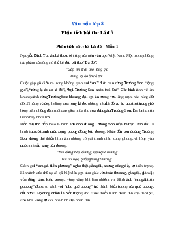 Văn mẫu Ngữ Văn lớp 8: Phân tích bài thơ Lá đỏ của Nguyễn Đình Thi | Kết nối tri thức