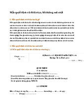 Mẫu quyết định cử đi đào tạo, bồi dưỡng mới nhất