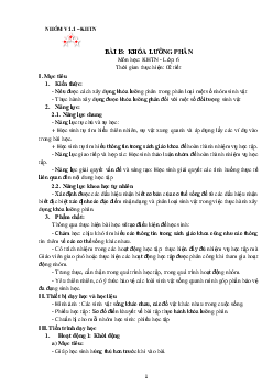 Chủ đề 8. Bài 15: Khóa lưỡng phân | Bài giảng KHTN 6 | Cánh diều