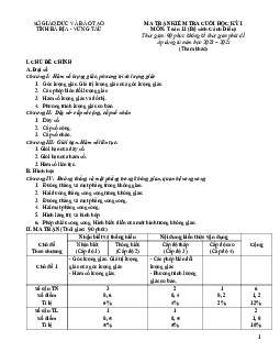 Đề minh họa cuối kỳ 1 Toán 11 Cánh Diều năm 2023 – 2024 sở GD&ĐT Bà Rịa – Vũng Tàu