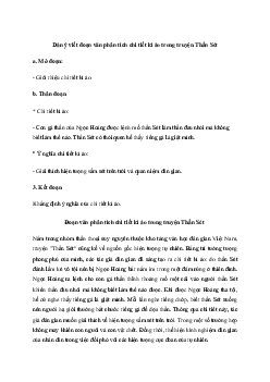 Giải Văn mẫu lớp 10: Đoạn văn phân tích một chi tiết kì ảo trong truyện Thần Sét (3 Mẫu)| Kết Nối Tri Thức