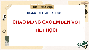 Giáo án điện tử Toán 6 Bài 22 Kết nối tri thức: Hình có tâm đối xứng