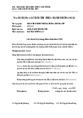 Ngân hàng câu hỏi thi thực hành phòng máy