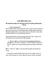 BÀI KIỂM TRA SỐ 1 Đề bài trách nhiệm của công dân trong vấn đề phòng chống tham nhũng | trường Đại học Huế