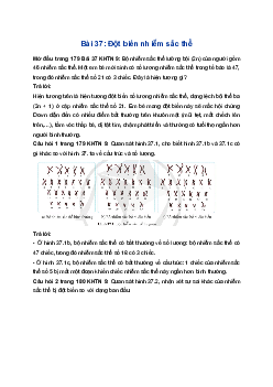 Giải Khoa học tự nhiên 9 Cánh diều Bài 37: Đột biến nhiễm sắc thể