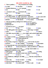 30 câu - Relative Clauses (2) Practice Exercises | Môn Ngữ pháp căn bản 1 - Đại học Cần Thơ