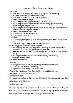 Chương VIII. Bài 35. TRUNG ĐIỂM CỦA ĐOẠN THẲNG MỚI | Bài giảng  Toán 6 | Kết nối tri thức