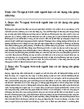 Đoạn văn Tả ngoại hình một người bạn có sử dụng câu ghép siêu hay | Tập làm văn 5